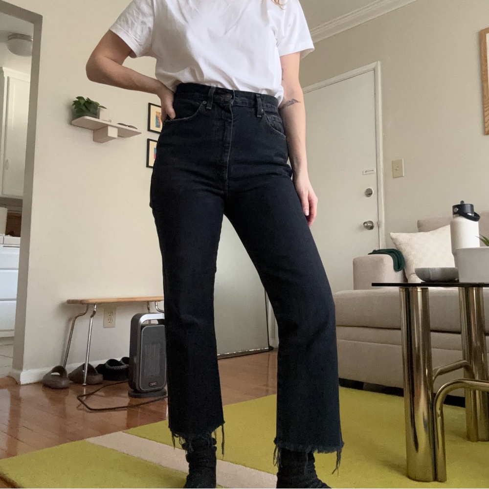 Agolde pinch waist high rise kick